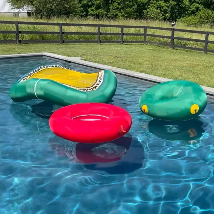 Pool Party Inflatable Floating Bladder PVC Water Inflatable Trampoline Inflated Floating Trampoline Bed for Water Leisure