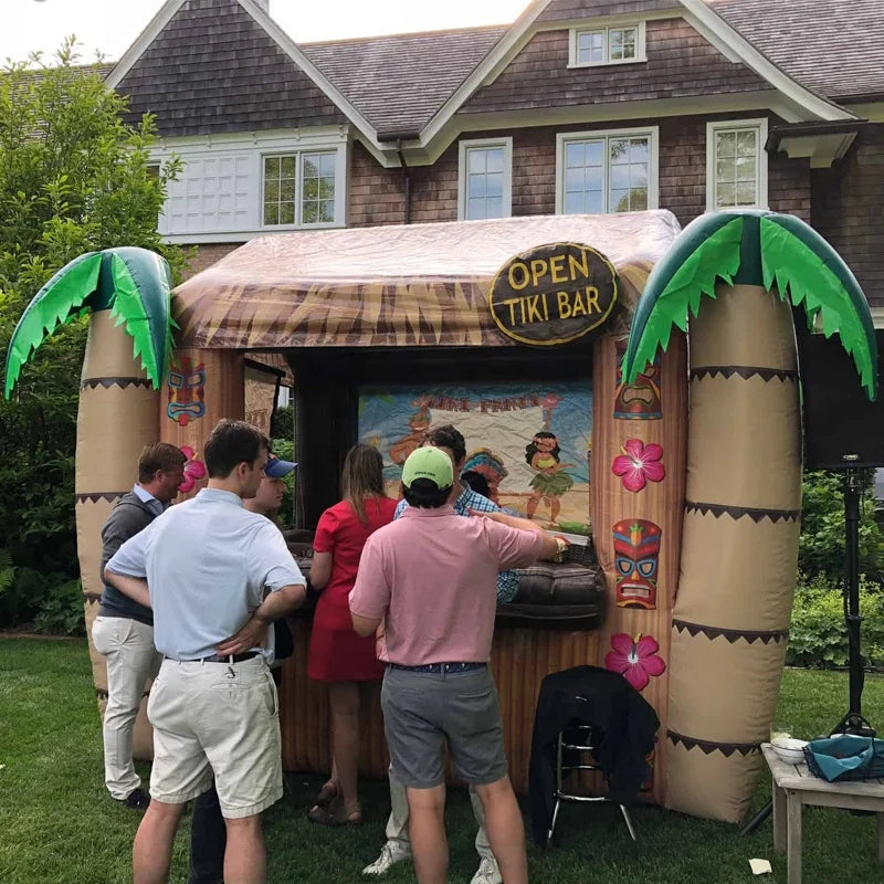 Inflatable Tiki Beach Bar Tent for Outdoor Events
