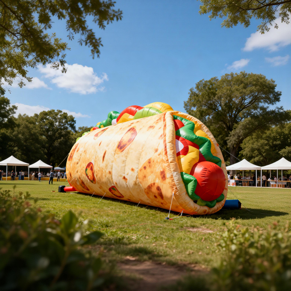 Giant Inflatable Burrito Taco Food Model Balloon for Promotions