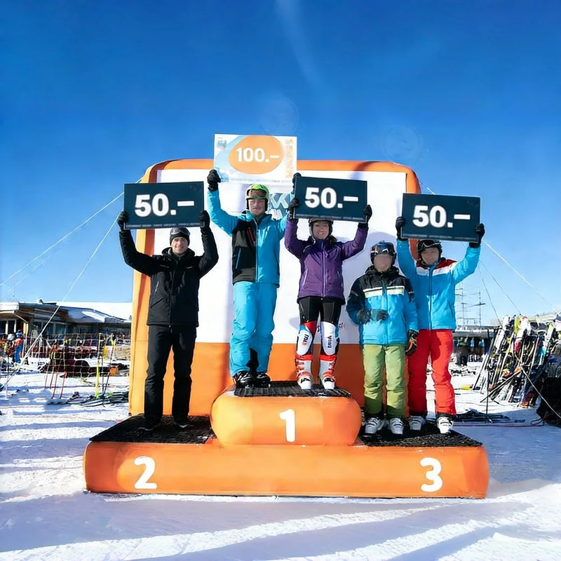 Inflatable Winner Podium Customizable Logo Corporate Events
