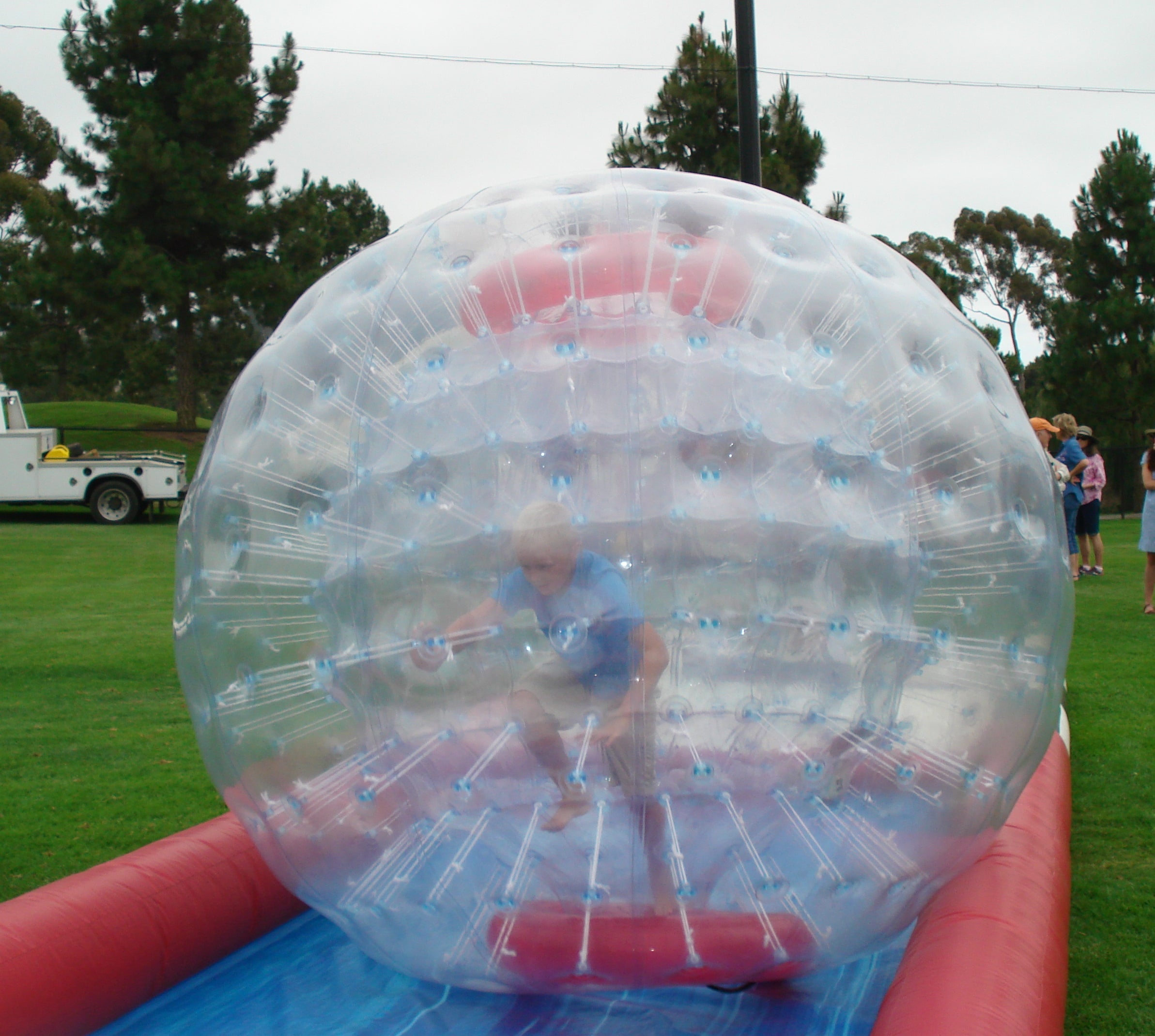 Inflatable Race Track for Human Zorb Ball Fun
