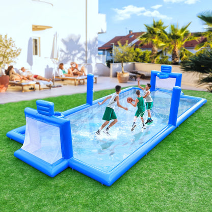 33FT Inflatable Volleyball Soccer Basketball Court