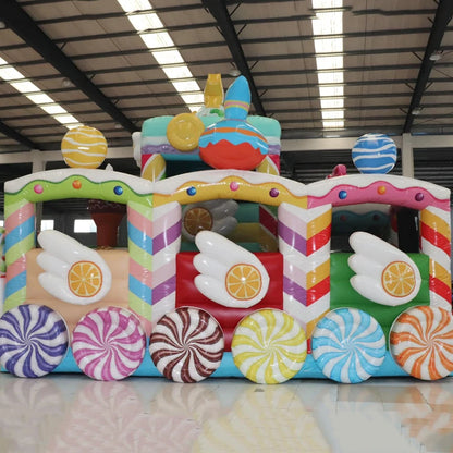 Candy House Inflatable Obstacle Course Adventure