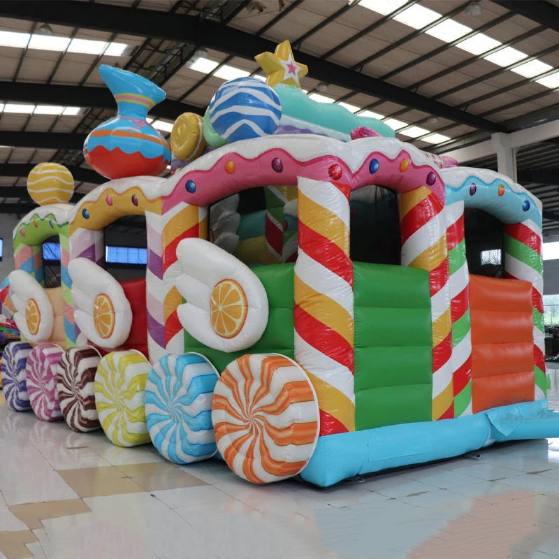 Candy House Inflatable Obstacle Course Adventure