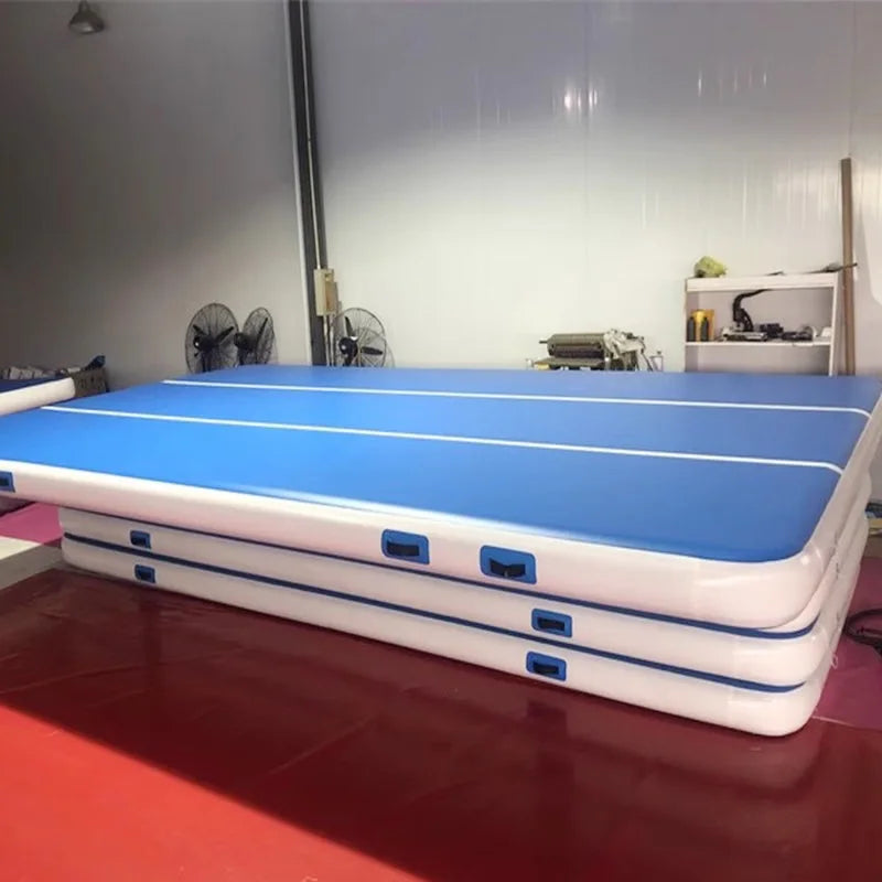 Inflatable Tumble Track Gymnastics Mat with Air Pump