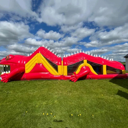 Dinosaur Inflatable Obstacle Course for Events