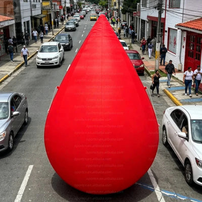 LED Inflatable Blood Drop Display for Donation Events