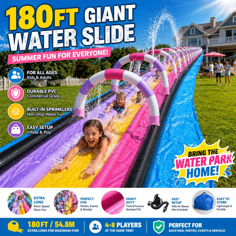 Giant Inflatable Water Slide Commercial Party Water Park