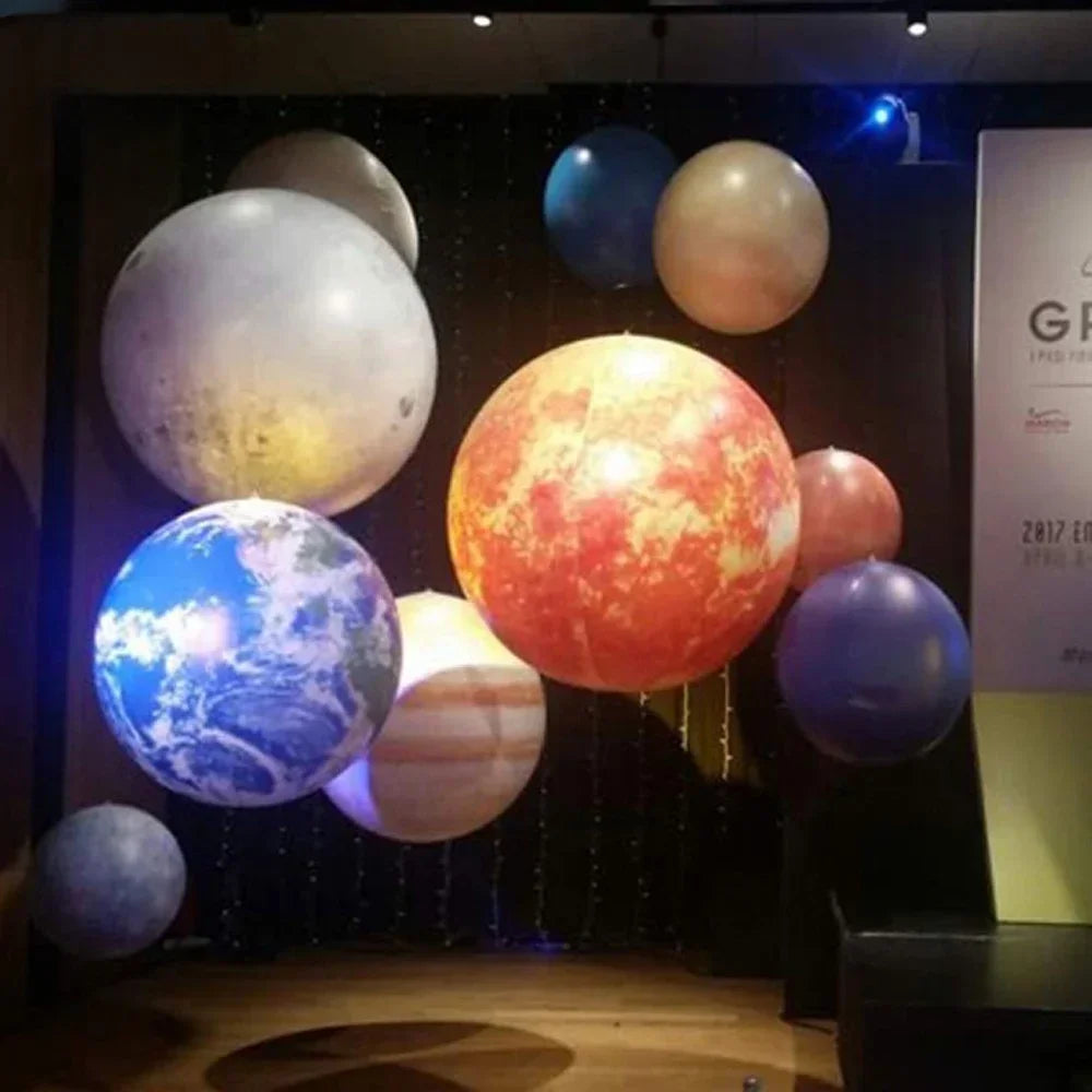 Inflatable Giant Planets Moon Earth Jupiter Sun Balloons