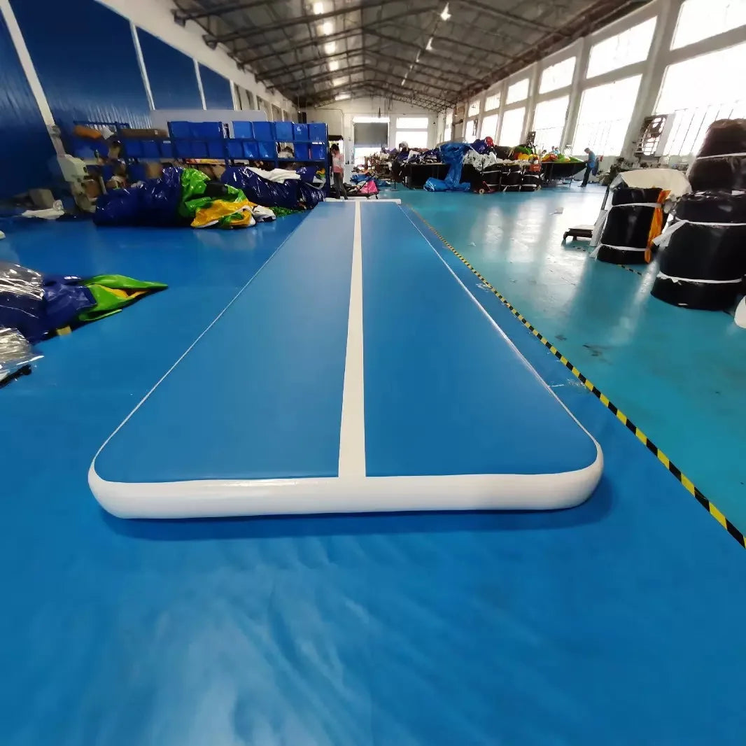 Inflatable Tumble Track Gymnastics Mat with Air Pump