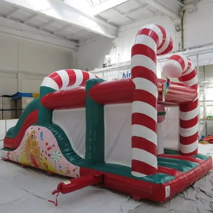 Christmas Candy Stick Inflatable Bounce House