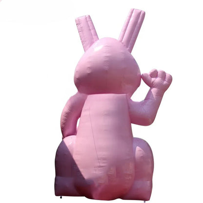 Giant Inflatable Pink Easter Bunny Decoration