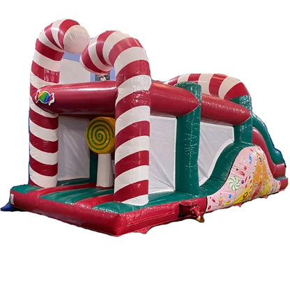 Christmas Candy Stick Inflatable Bounce House