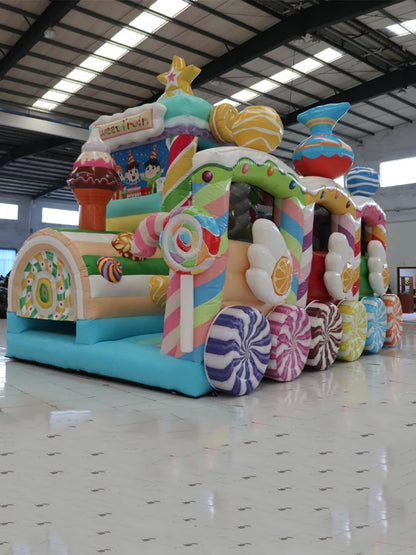 Candy House Inflatable Obstacle Course Adventure