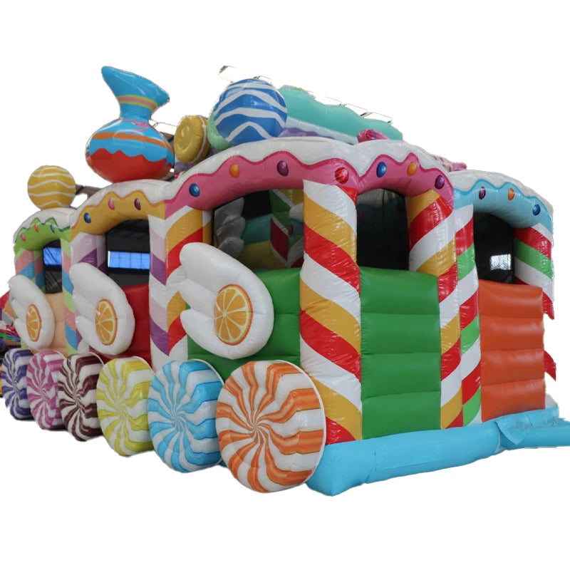 Candy House Inflatable Obstacle Course Adventure