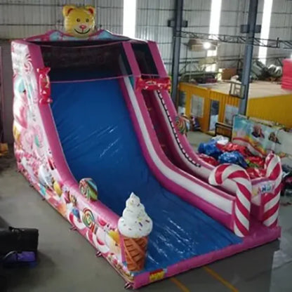 Large Lollipop Inflatable Slide with Bears