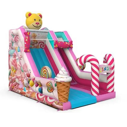 Large Lollipop Inflatable Slide with Bears