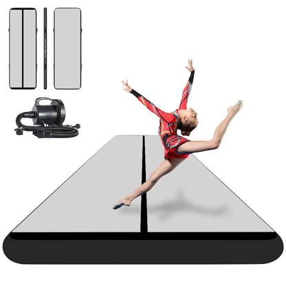 Inflatable Tumble Track Gymnastics Mat with Air Pump