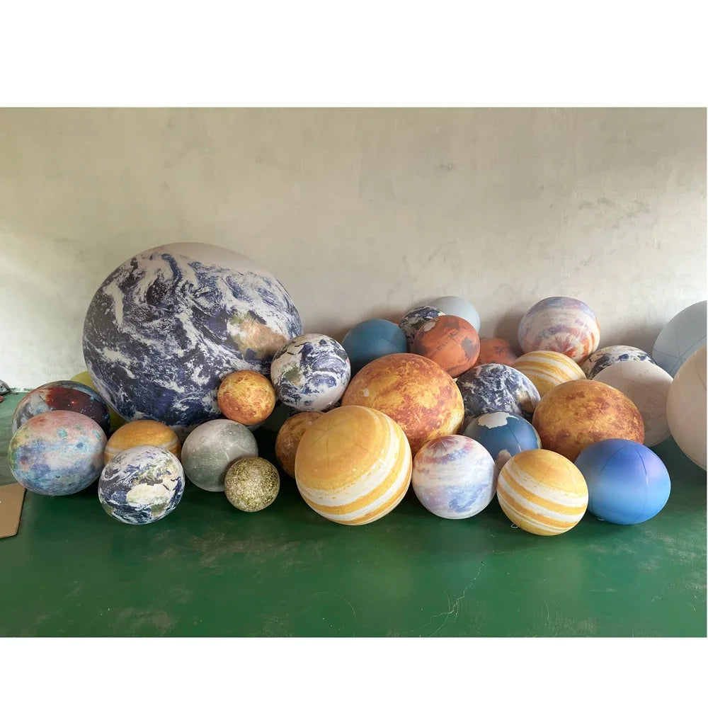 Aufblasbare Riesenplaneten Mond Erde Jupiter Sonne Ballons