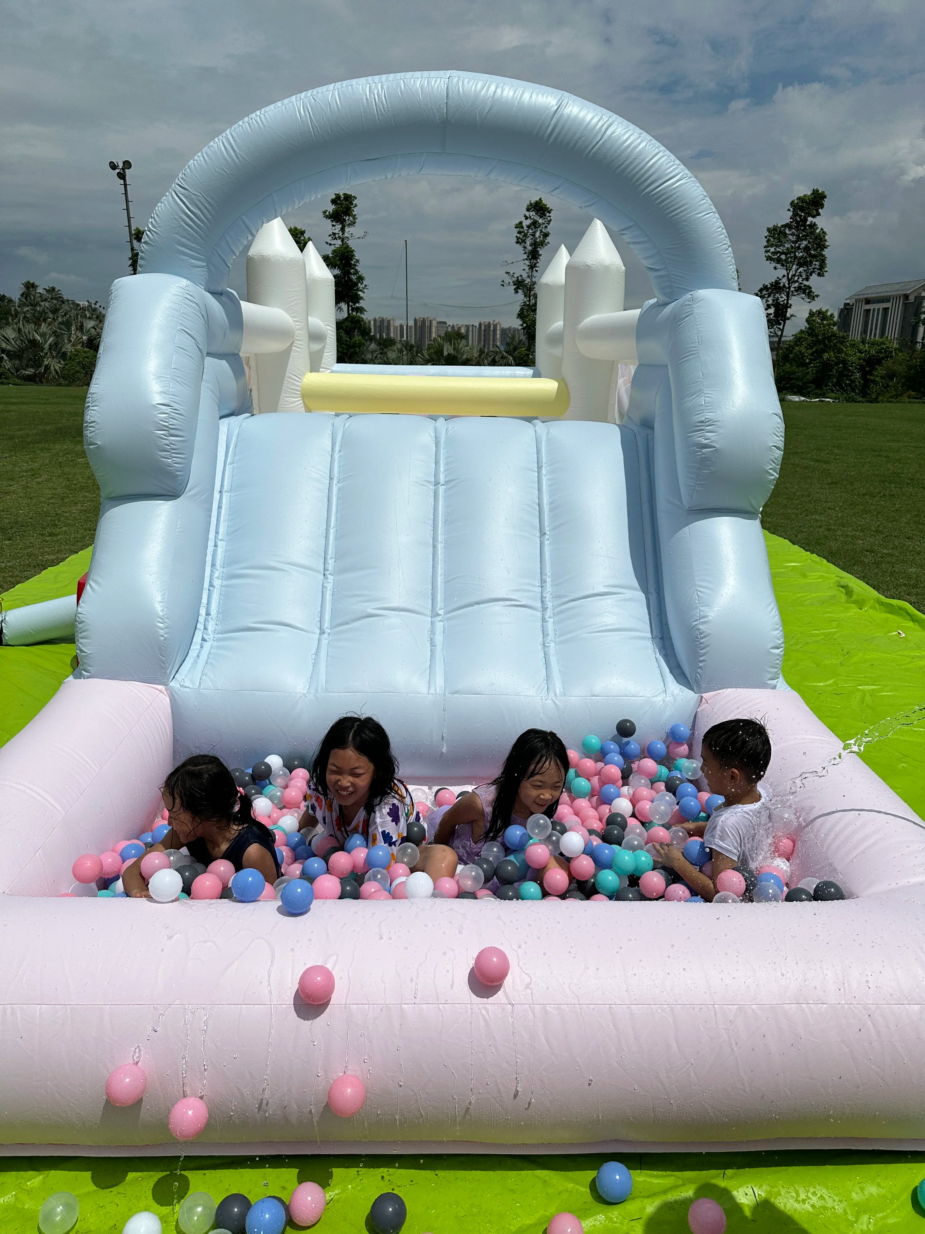 Inflatable Jungle Water Play Obstacle Course