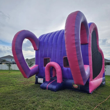 Heart Shape Inflatable Double Jumping Castle for Valentines