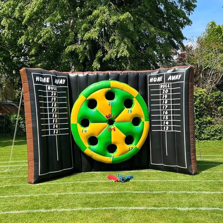 Jeu de fléchettes gonflable géant en plein air