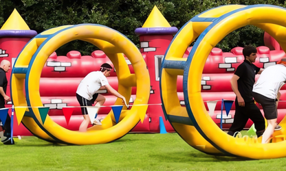 Inflatable Hamster Wheel Racing Game for All Ages