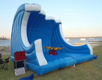 Inflatable Surfing Simulator with Safety Mat