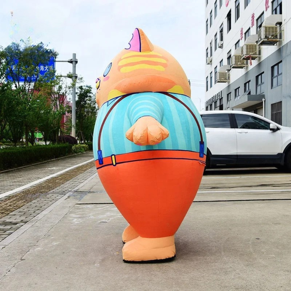 Disfraz Hinchable de Gato Publicitario para Eventos