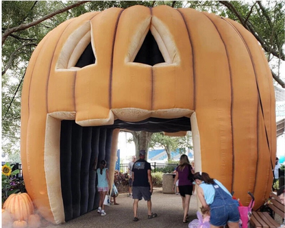 Inflatable Pumpkin Tunnel Halloween Decor Entrance