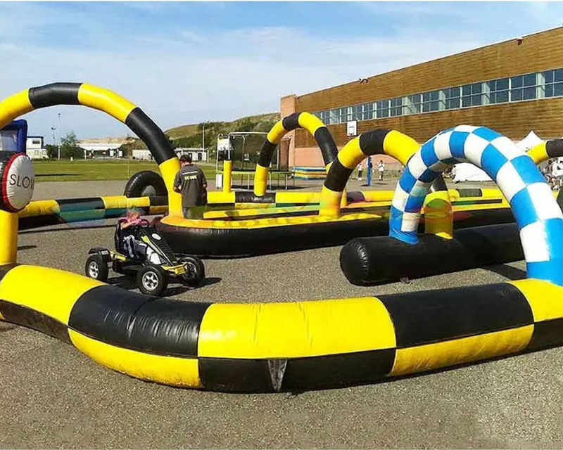 Inflatable Race Track for Kids Go Karting