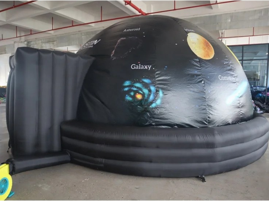 Domo Hinchable Negro para Eventos de Astronomía