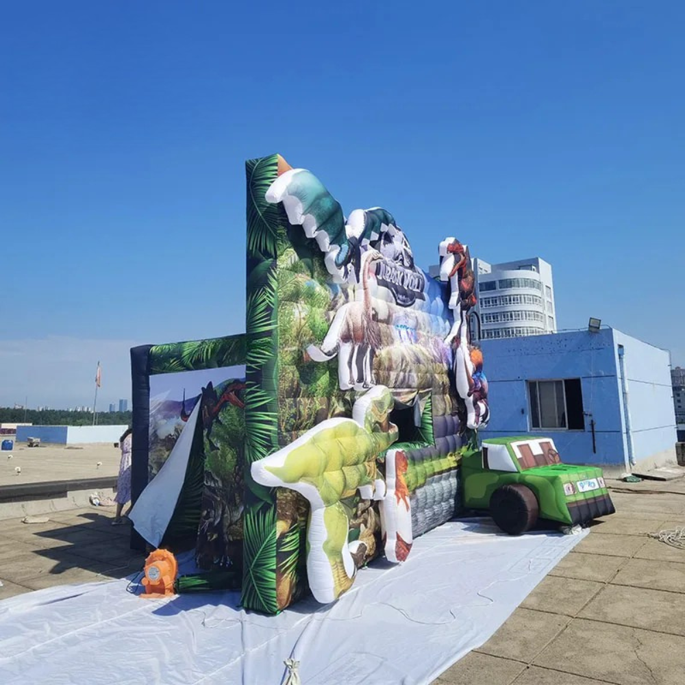 Aufblasbares Dinosaurier-Kiosk-Zelt für Veranstaltungen