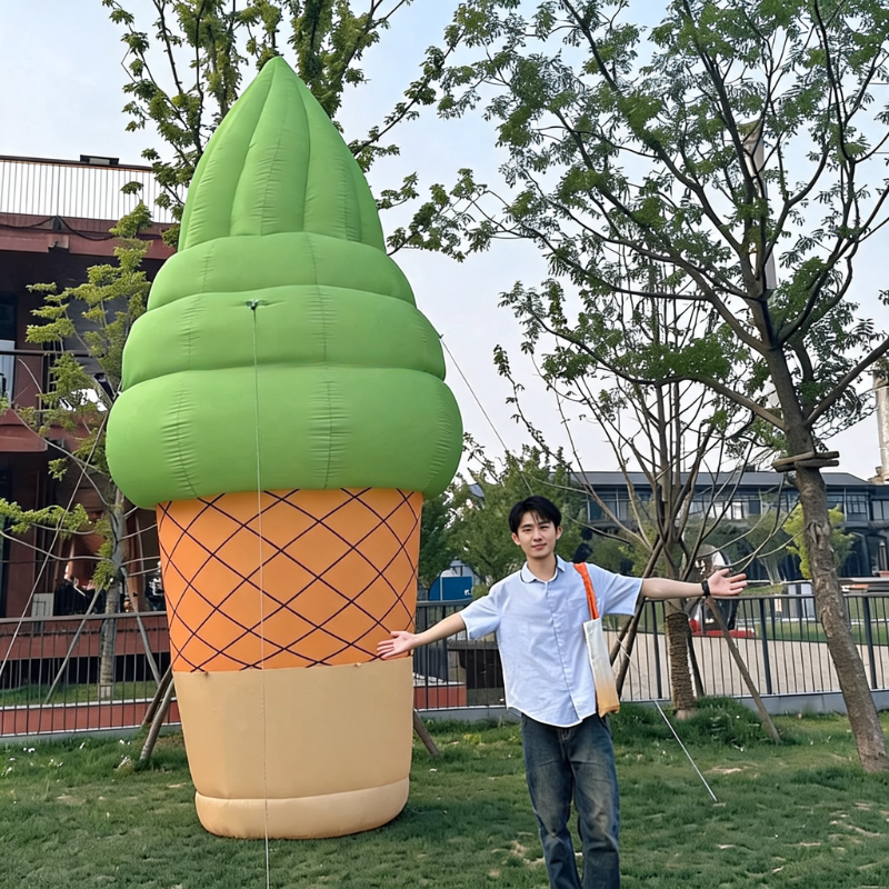 Inflatable Advertising Display Ice Cream for Summer Promotion