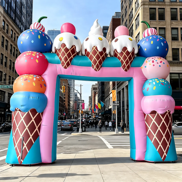 Inflatable Ice Cream Arch Entrance Gate for Events