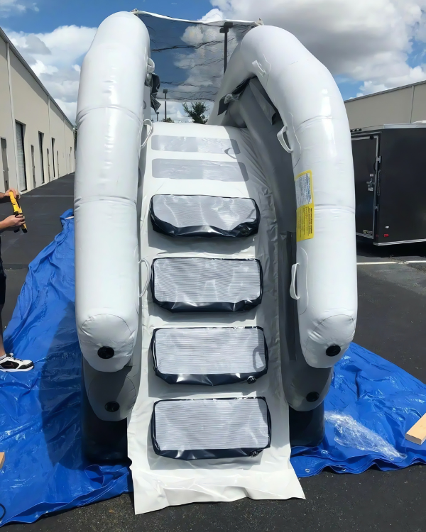 Tobogán inflable duradero para piscina de yate