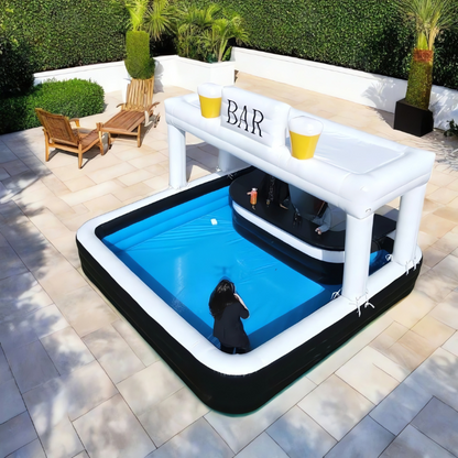 Inflatable Pool Bar for Backyard Parties and Events