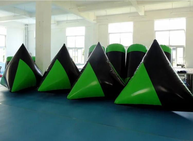 Jeu de barrière de bunkers de paintball gonflables personnalisés