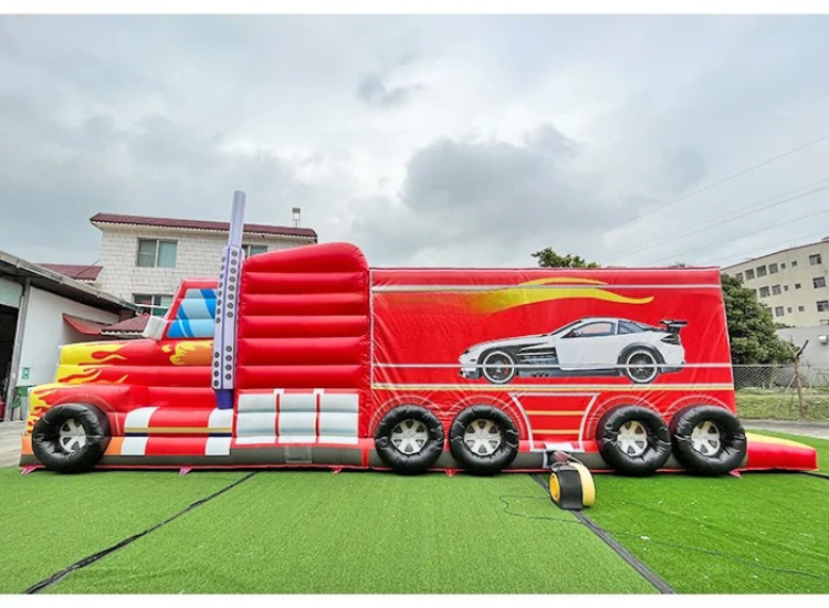 Inflatable Lorry Giant Inflatable Truck Obstacle Course | Got Inflatables