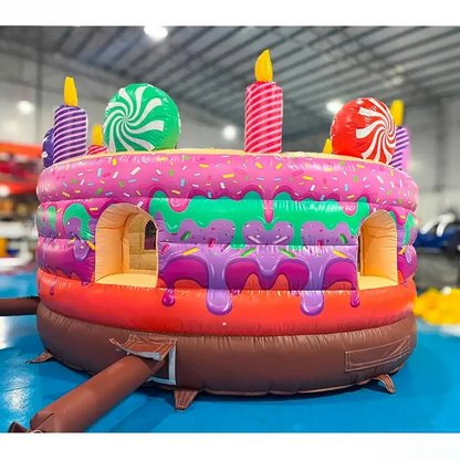 Inflatable Birthday Cake Bouncer Jumping Castle