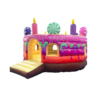 Inflatable Birthday Cake Bouncer Jumping Castle