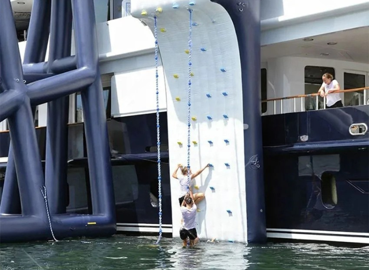 Aufblasbare Kletterwand für Pools