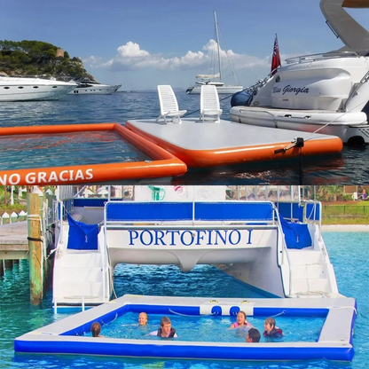 Inflatable Sea Floating Pool with Netting