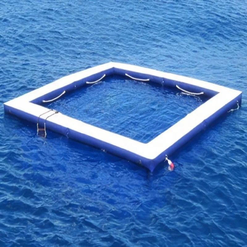 Aufblasbarer schwimmender Meerespool mit Netz
