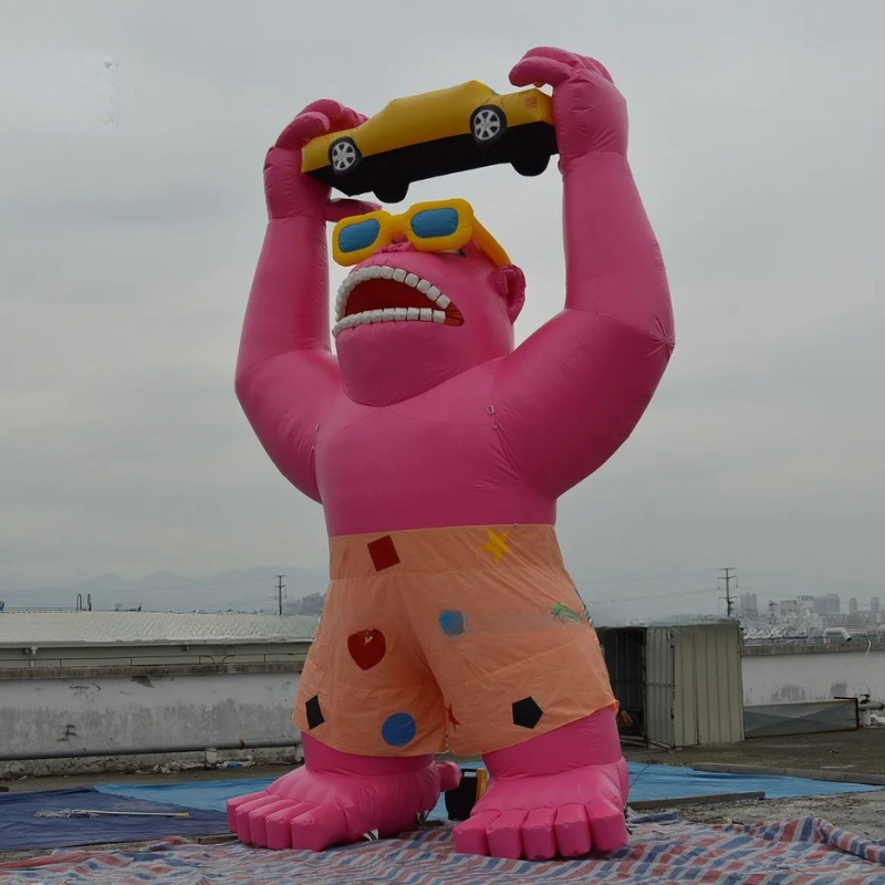 Globo gigante inflable de gorila para concesionario