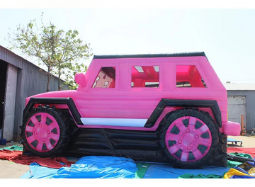 Rennwagen Hüpfburg mit Rutsche