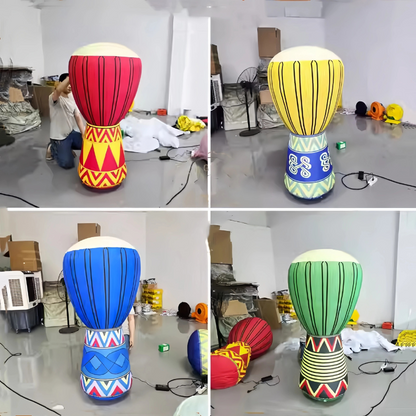 Colorful Inflatable Djembe Drums for Events
