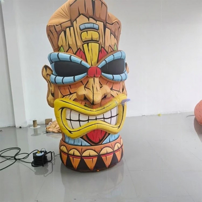 Inflatable Tiki Stump Statue for Parties