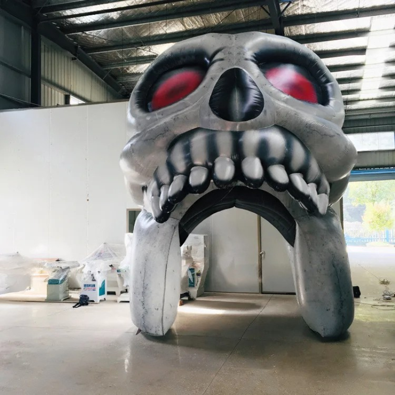 Halloween Inflatable Skull Arch Decoration for Events