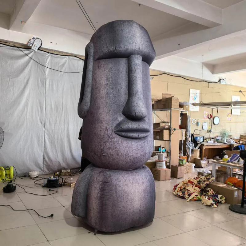 LED Inflatable Moai Statue for Events